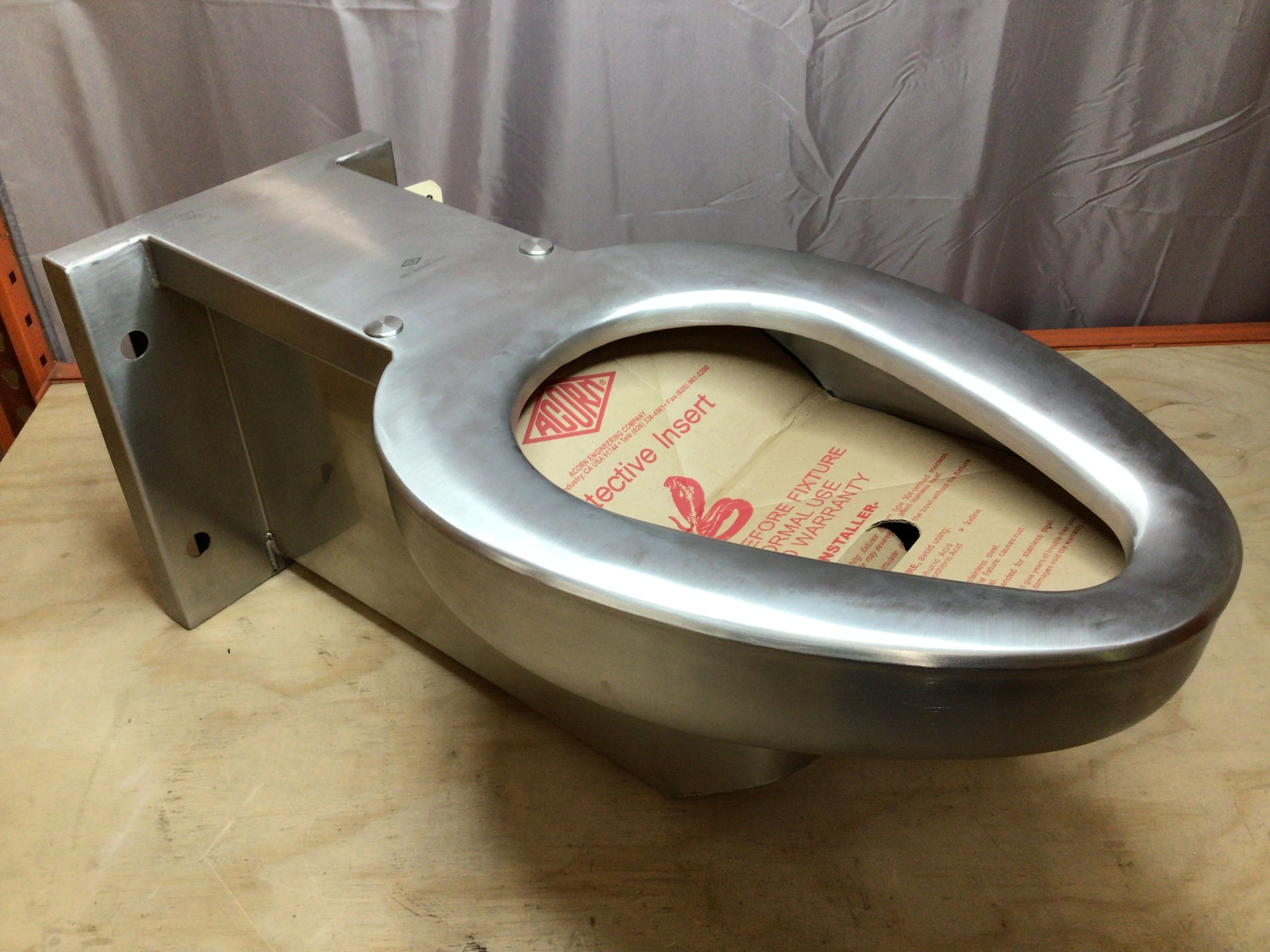 Acorn Controls R2105-W-1 Prison Toilet Stainless Steel *OPEN BOX* (8119278108910)